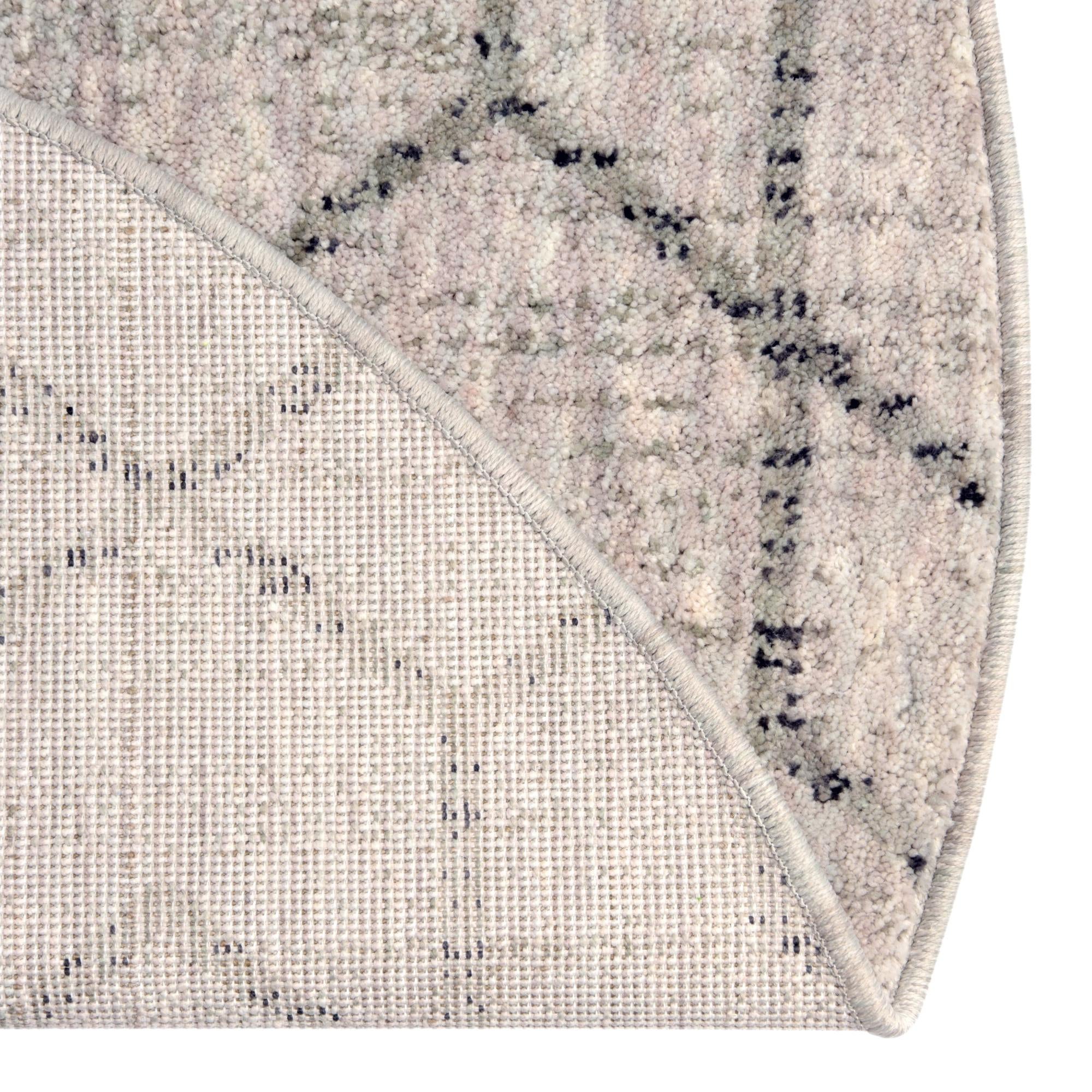 3' 3 x 3' 3 Eco Trellis Round Rug