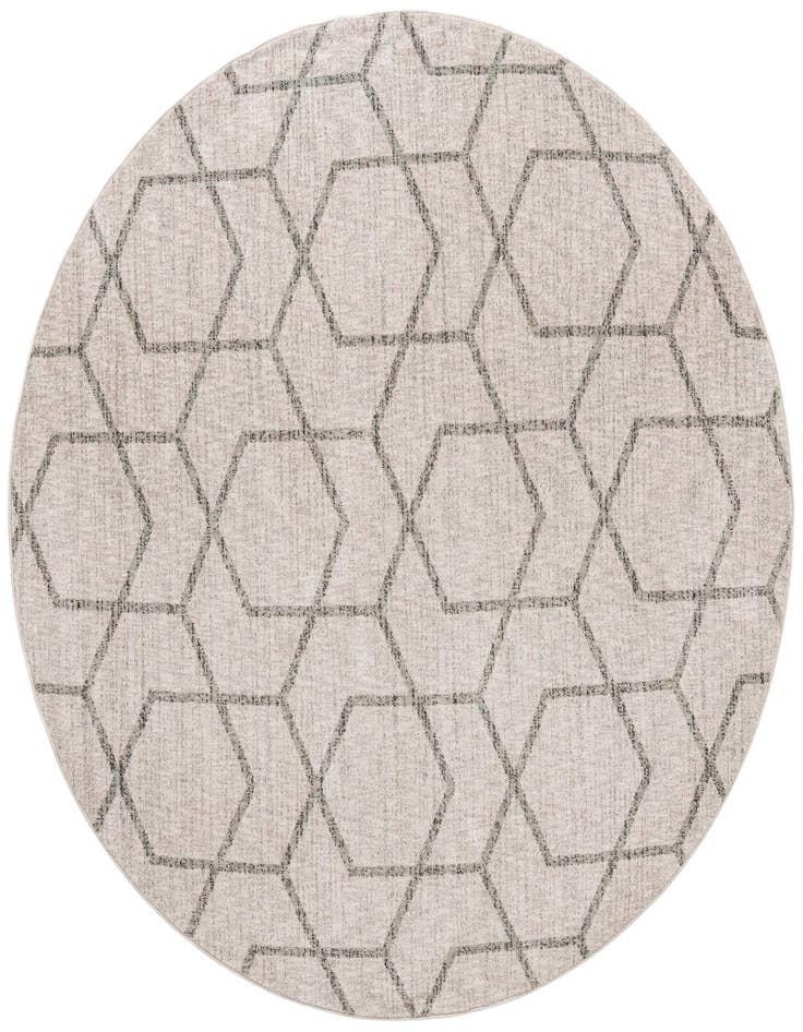 Detail image of 7' x 7' Eco Trellis Round Rug