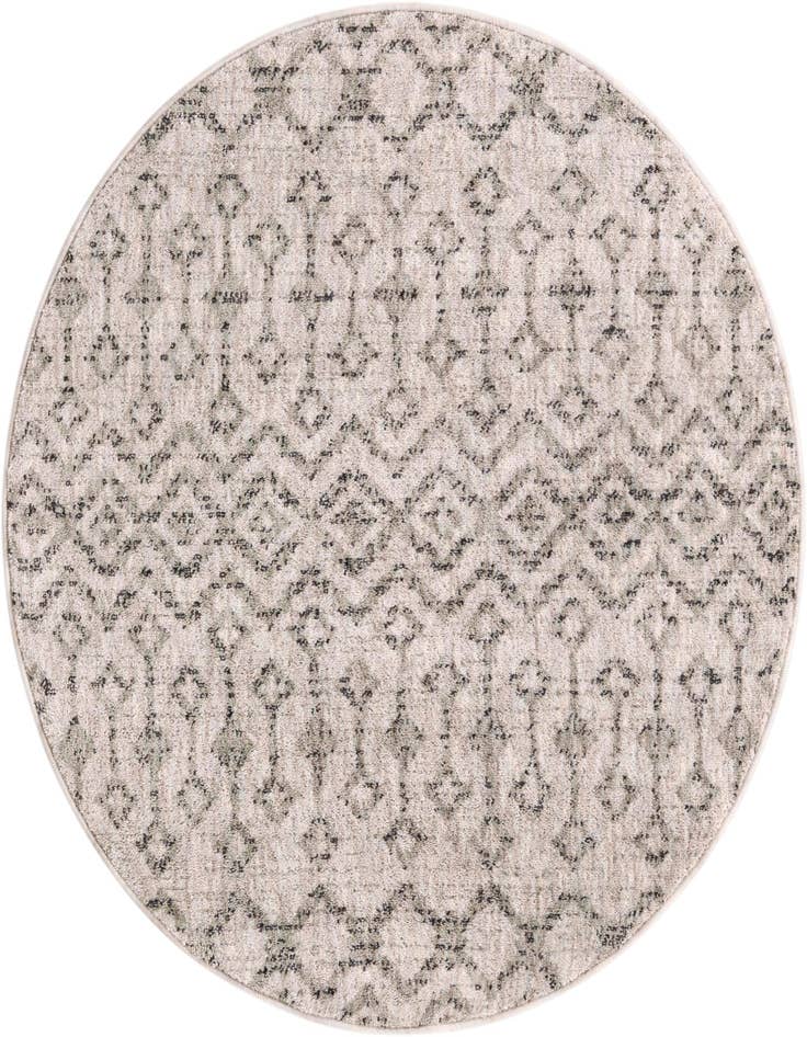 Detail image of 3' 3 x 3' 3 Eco Trellis Round Rug