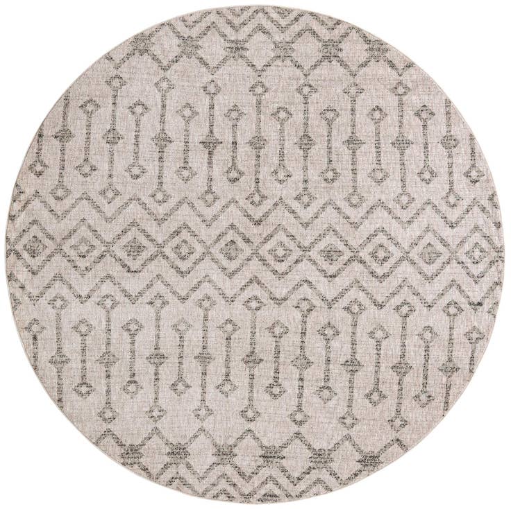 Detail image of 7' x 7' Eco Trellis Round Rug