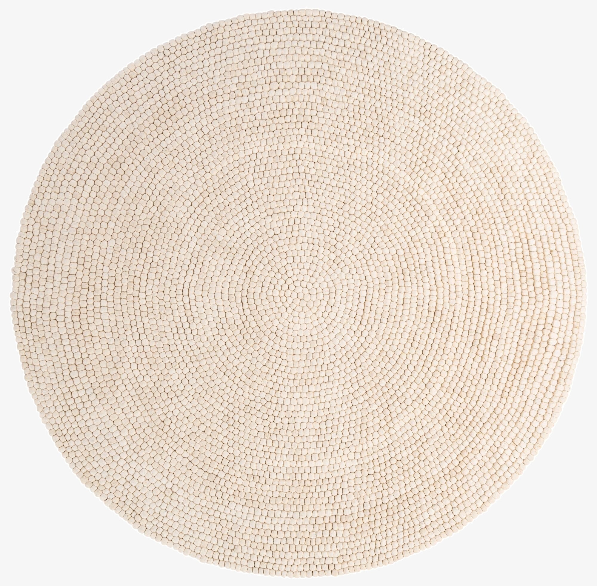 10' x 10' Felt Ball Wool Round Rug