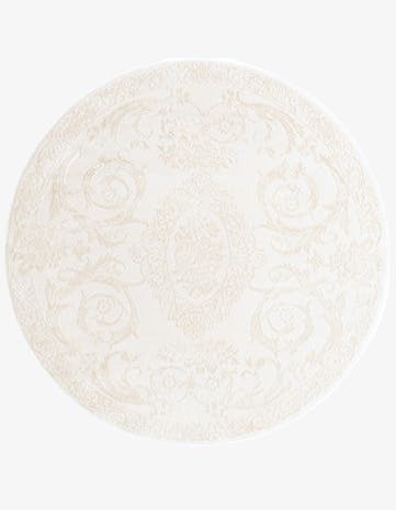 Ivory Finsbury Round Rug