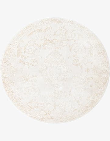 Ivory Finsbury Round Rug