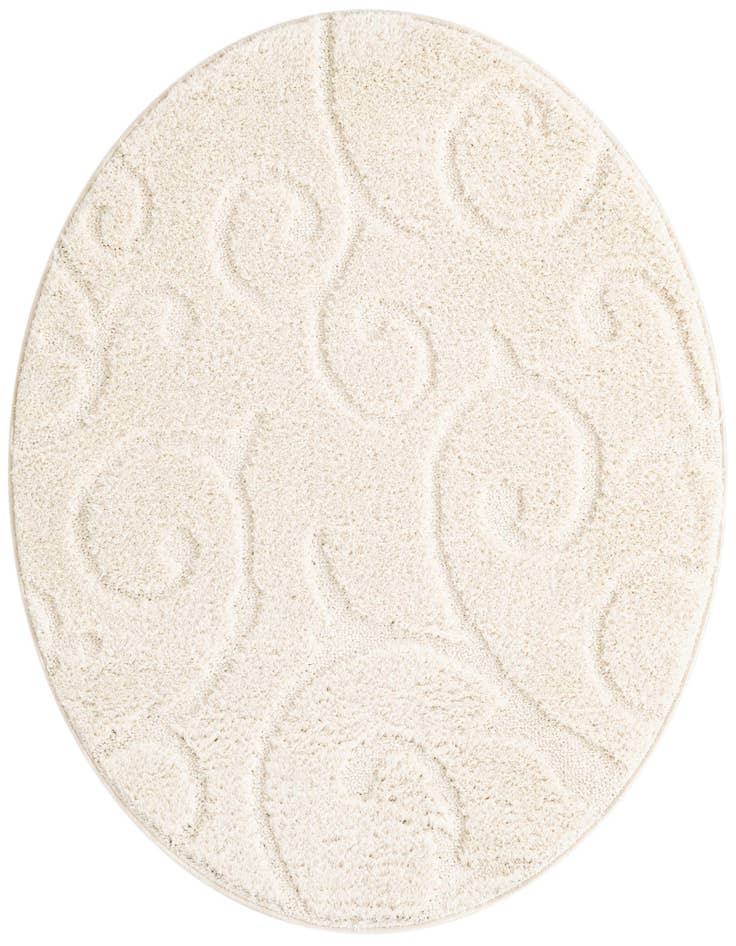 Detail image of 4' x 4' Floral Shag Round Rug