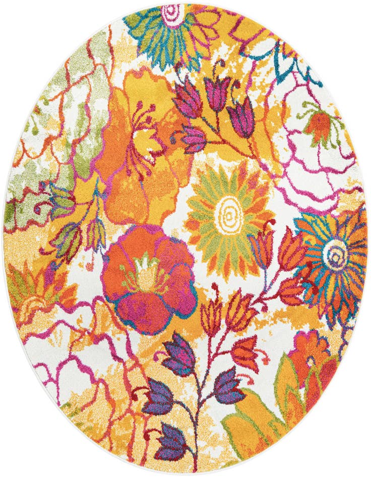 Detail image of 6' x 6' Florence Round Rug