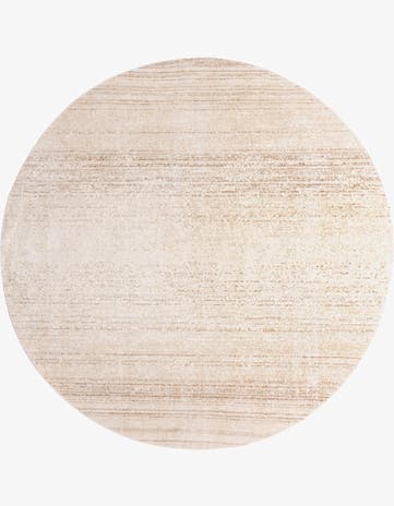 Ivory Gemstone Round Rug