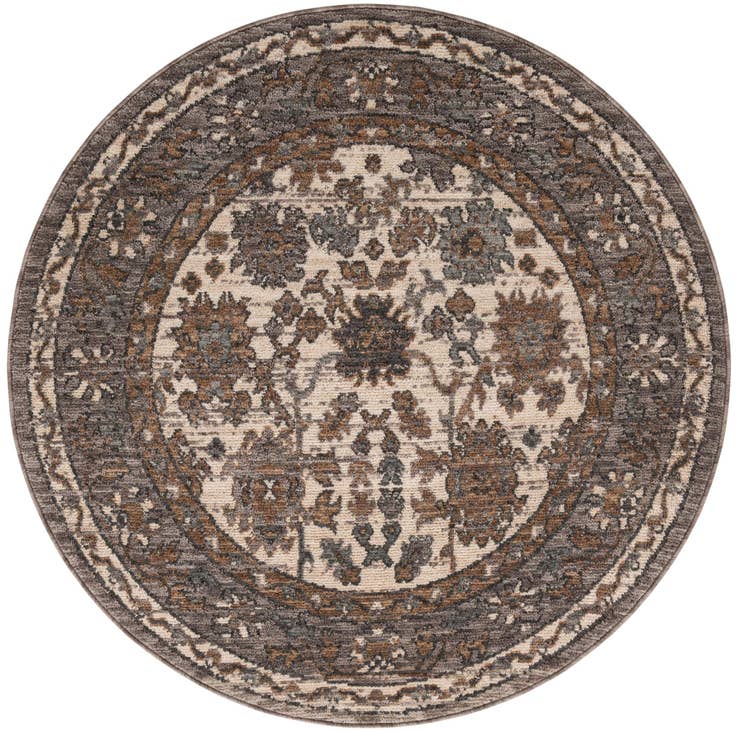 Detail image of 5' x 5' Grand Tradition Round Rug