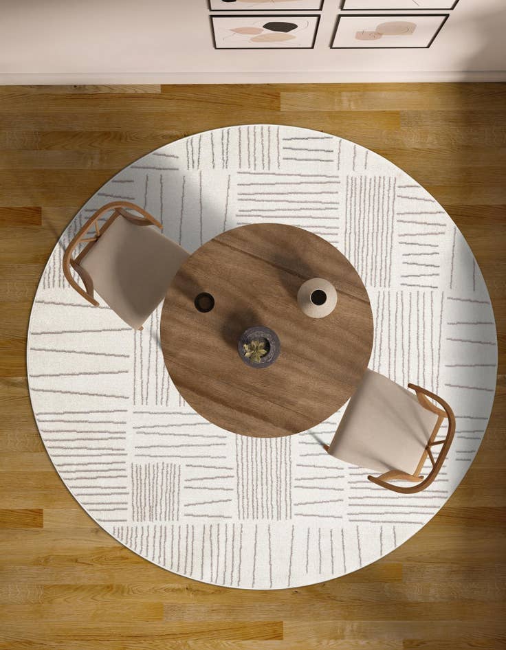 Detail image of 5' 3 x 5' 3 Hanahan Round Rug