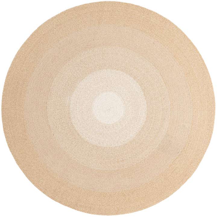 5' 1 x 5' 1 Handmade Hand Braided Wool Round Rug