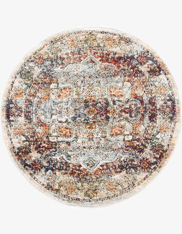 Ivory Isabella Round Rug