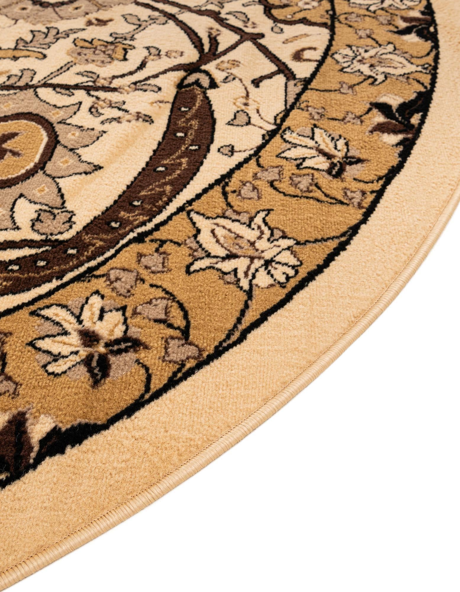7' 10 x 7' 10 Isfahan Design Round Rug