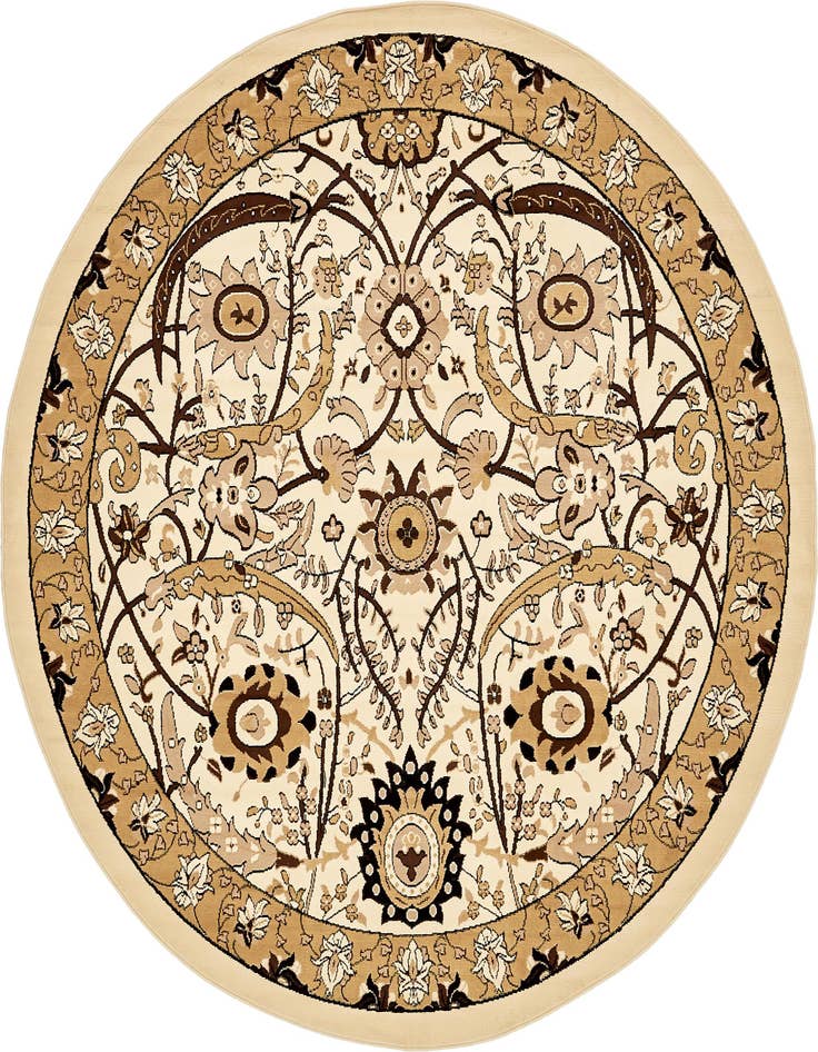 Detail image of 7' 10 x 7' 10 Isfahan Design Round Rug
