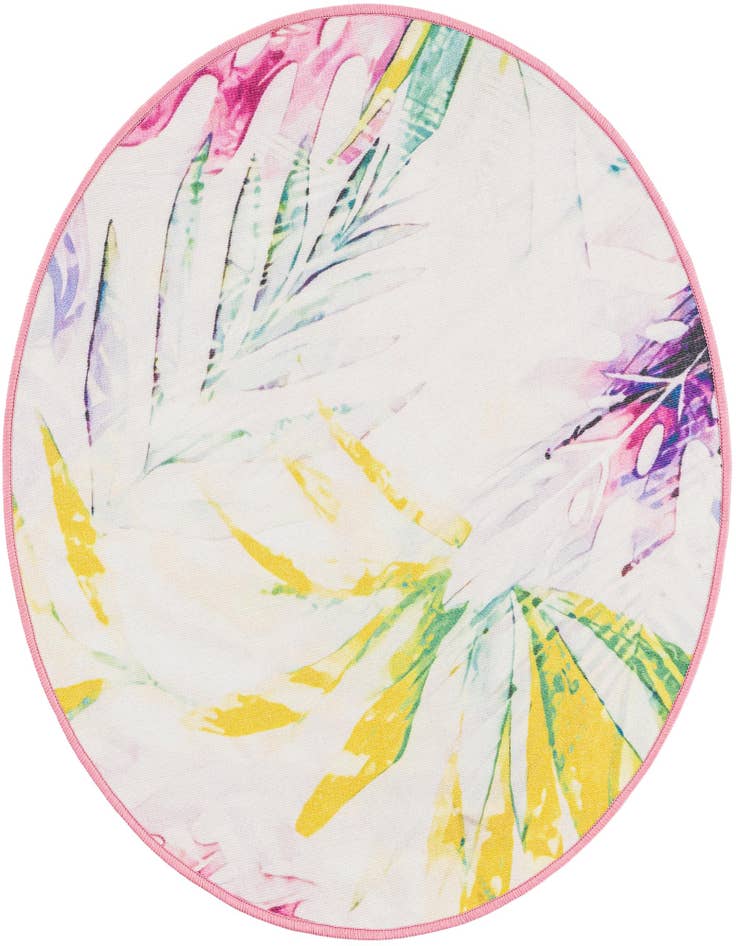 Detail image of 3' 3 x 3' 3 Easy-Clean Jill Zarin Caribbean Indoor / Outdoor Round Rug