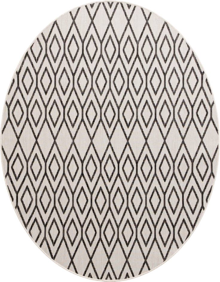 Detail image of 6' 7 x 6' 7 Easy-Clean Jill Zarin Turks and Caicos Indoor / Outdoor Round Rug