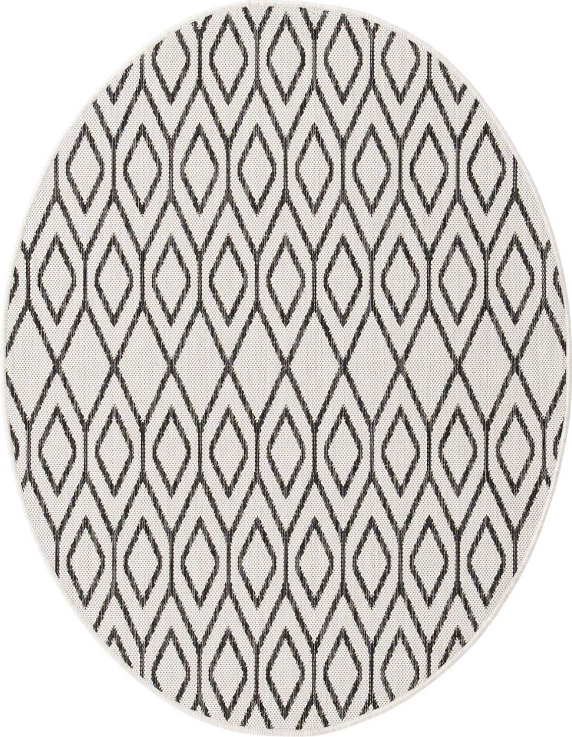 4' x 4' Easy-Clean Jill Zarin Turks and Caicos Indoor / Outdoor Round Rug