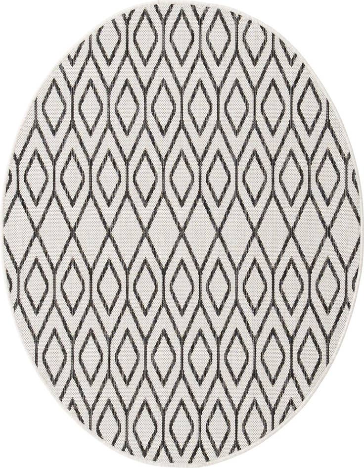 Detail image of 4' x 4' Easy-Clean Jill Zarin Turks and Caicos Indoor / Outdoor Round Rug