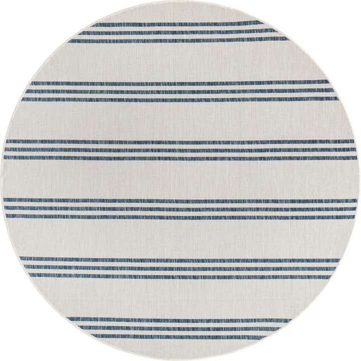 6' 7 x 6' 7 Easy-Clean Jill Zarin Anguilla Indoor / Outdoor Round Rug