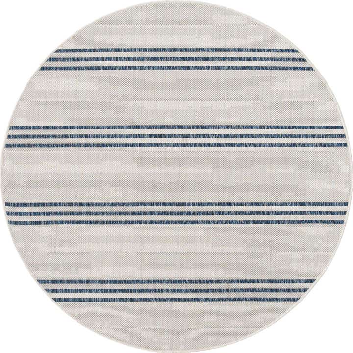 4' x 4' Easy-Clean Jill Zarin Anguilla Indoor / Outdoor Round Rug