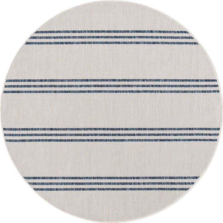 Detail image of 4' x 4' Easy-Clean Jill Zarin Anguilla Indoor / Outdoor Round Rug