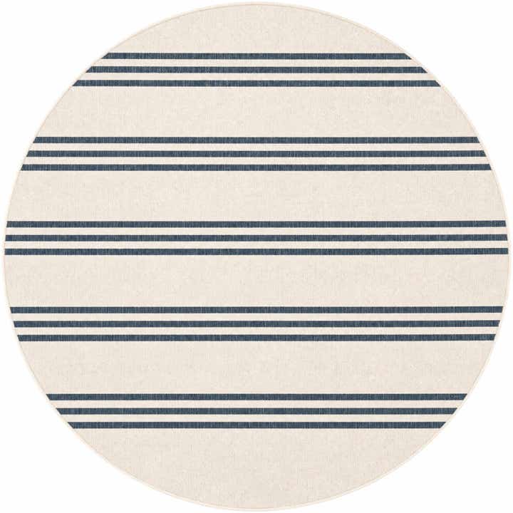7' x 7' Easy-Clean Jill Zarin Indoor / Outdoor Round Rug