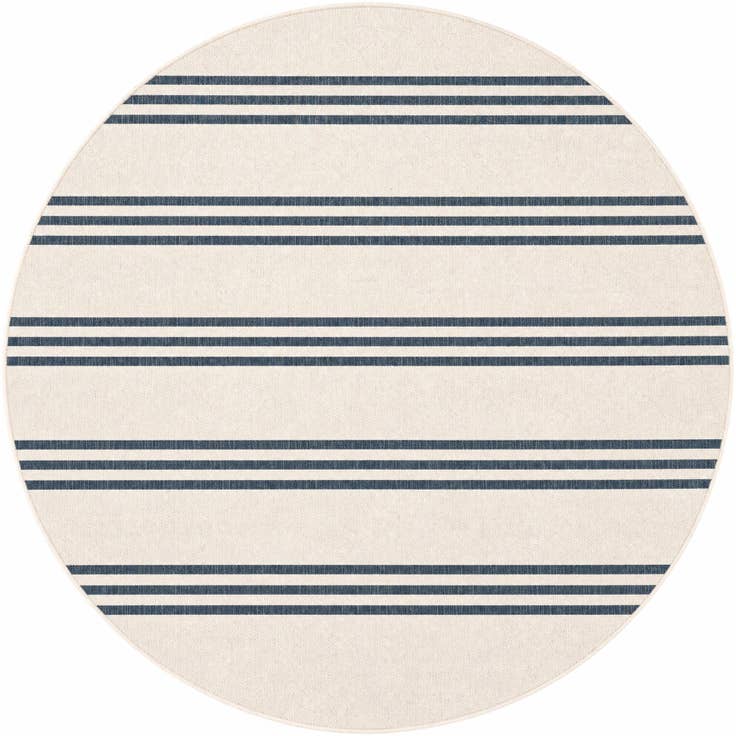 Detail image of 7' x 7' Easy-Clean Jill Zarin Indoor / Outdoor Round Rug