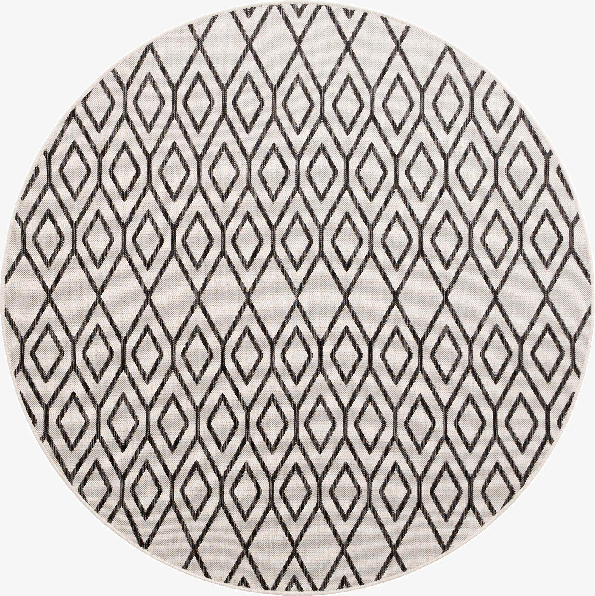6' 7 x 6' 7  Washable Jill Zarin Turks and Caicos Indoor / Outdoor Round Rug
