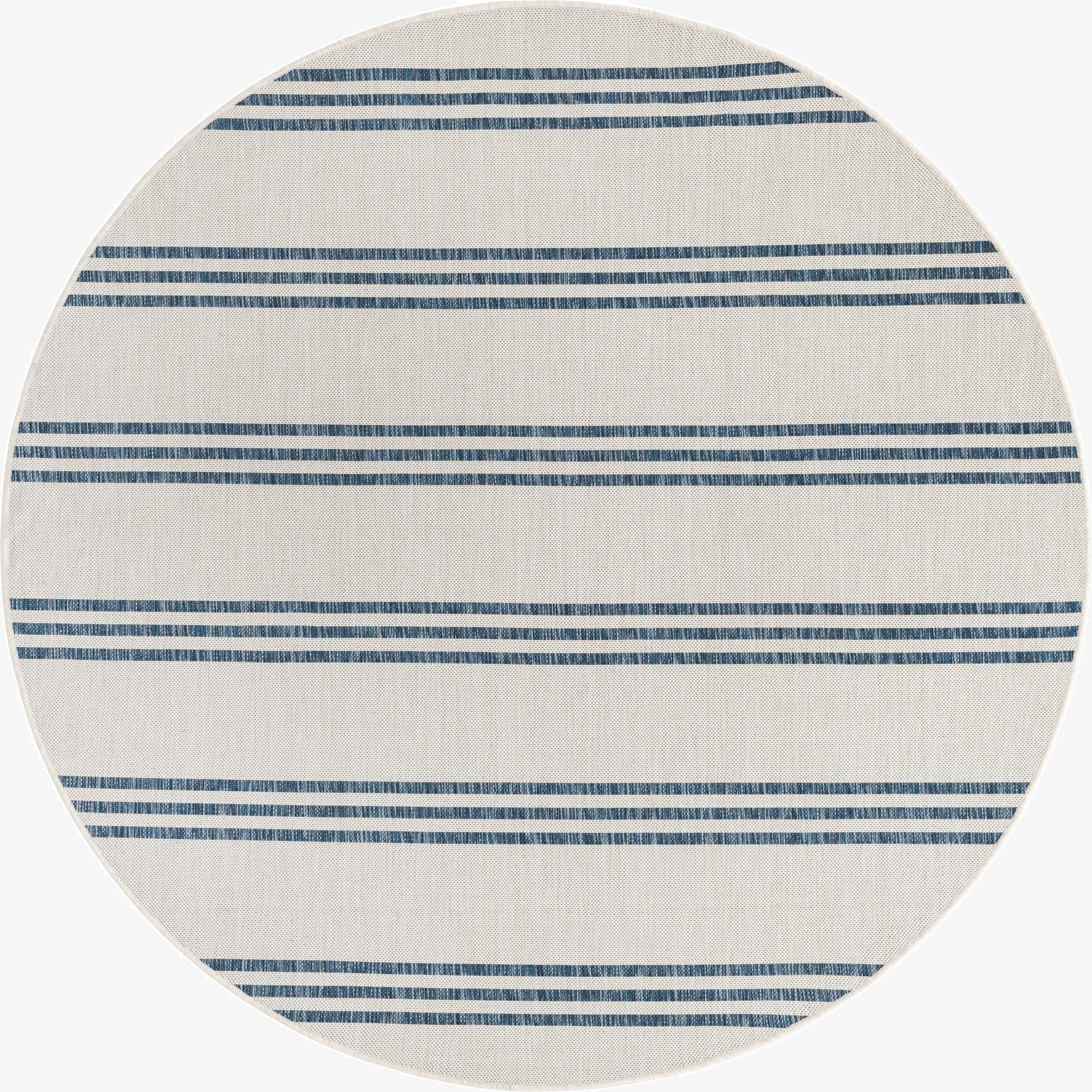 6' 7 x 6' 7  Washable Jill Zarin Anguilla Indoor / Outdoor Round Rug