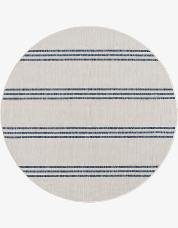 4' x 4' Easy-Clean Jill Zarin Anguilla Indoor / Outdoor Round Rug