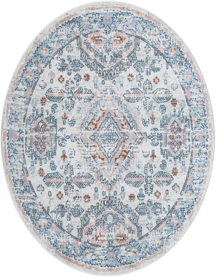 Detail image of 5' 3 x 5' 3 Kamala Washable Round Rug