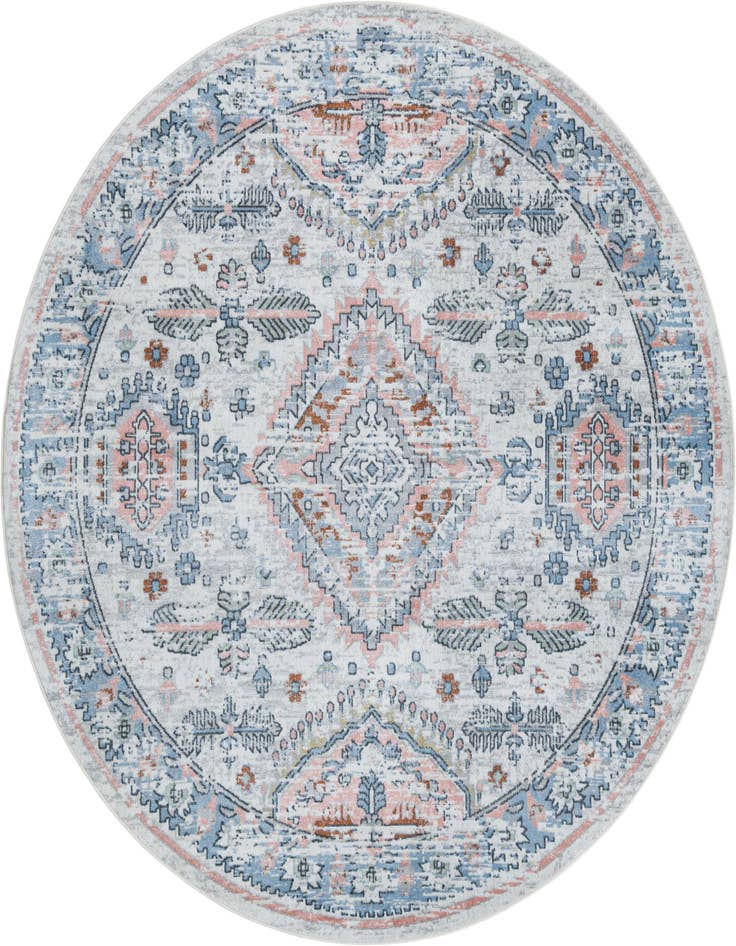 Detail image of 7' 10 x 7' 10 Kamala Washable Round Rug