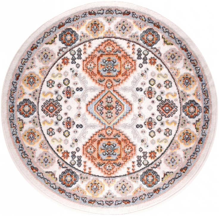 Detail image of 3' 3 x 3' 3 Kamala Washable Round Rug