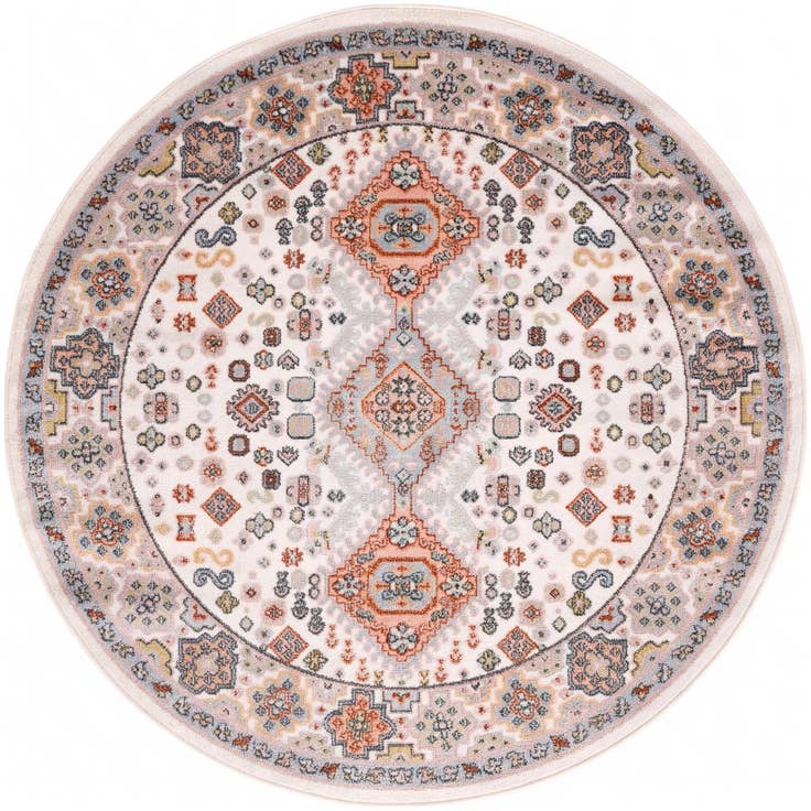Detail image of 5' 3 x 5' 3 Kamala Washable Round Rug