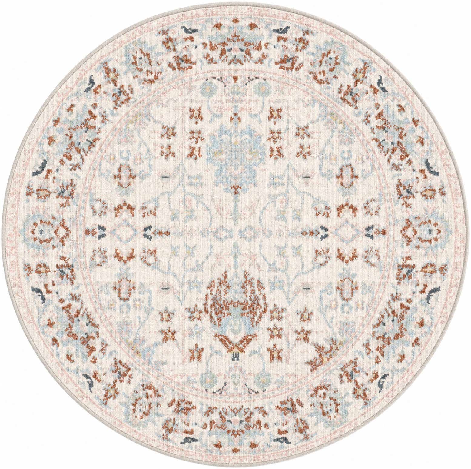 3' 3 x 3' 3 Kamala Washable Round Rug