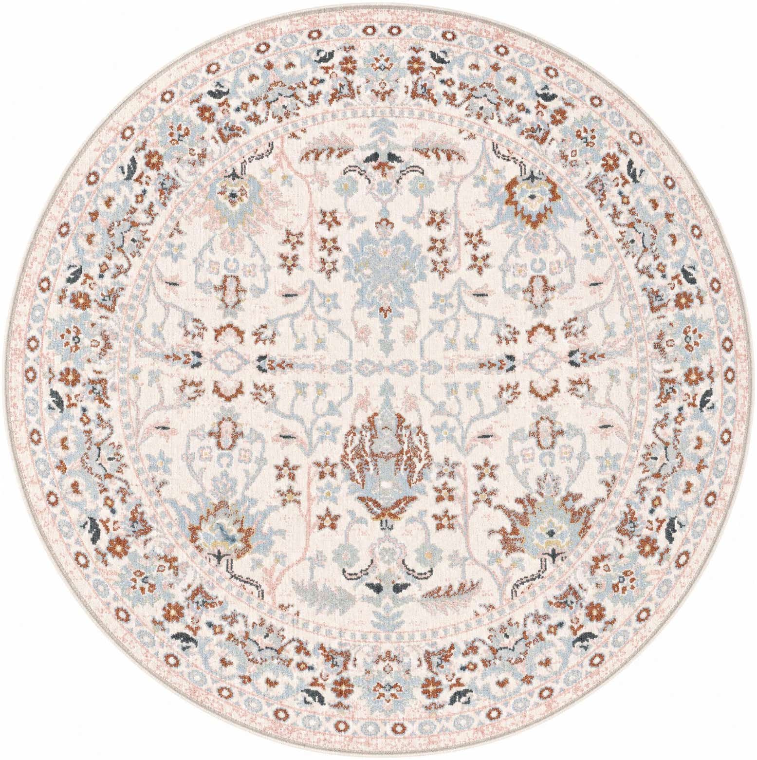 5' 3 x 5' 3 Kamala Washable Round Rug