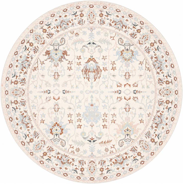 Detail image of 7' 10 x 7' 10 Kamala Washable Round Rug