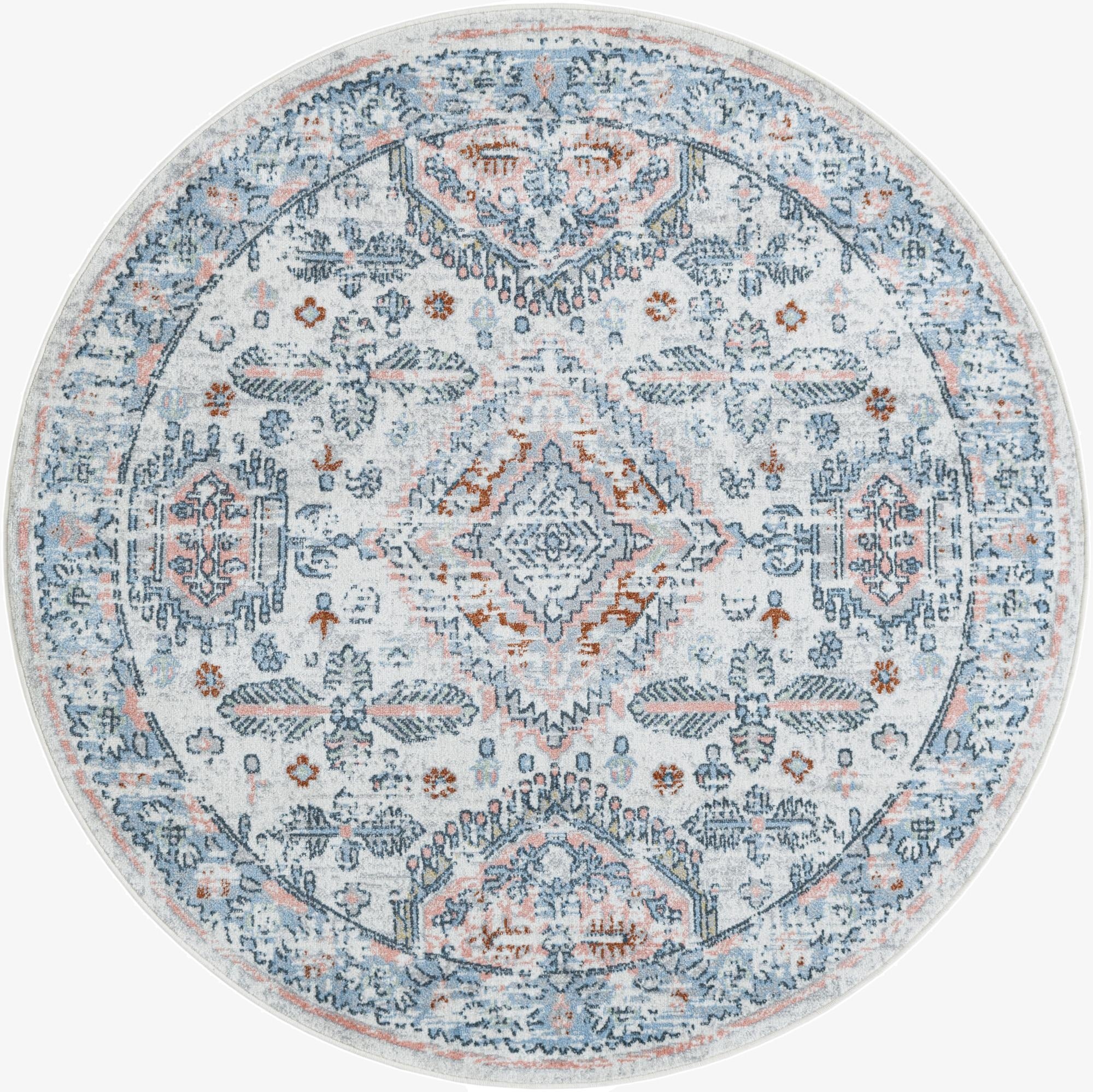 5' 3 x 5' 3 Kamala Washable Round Rug