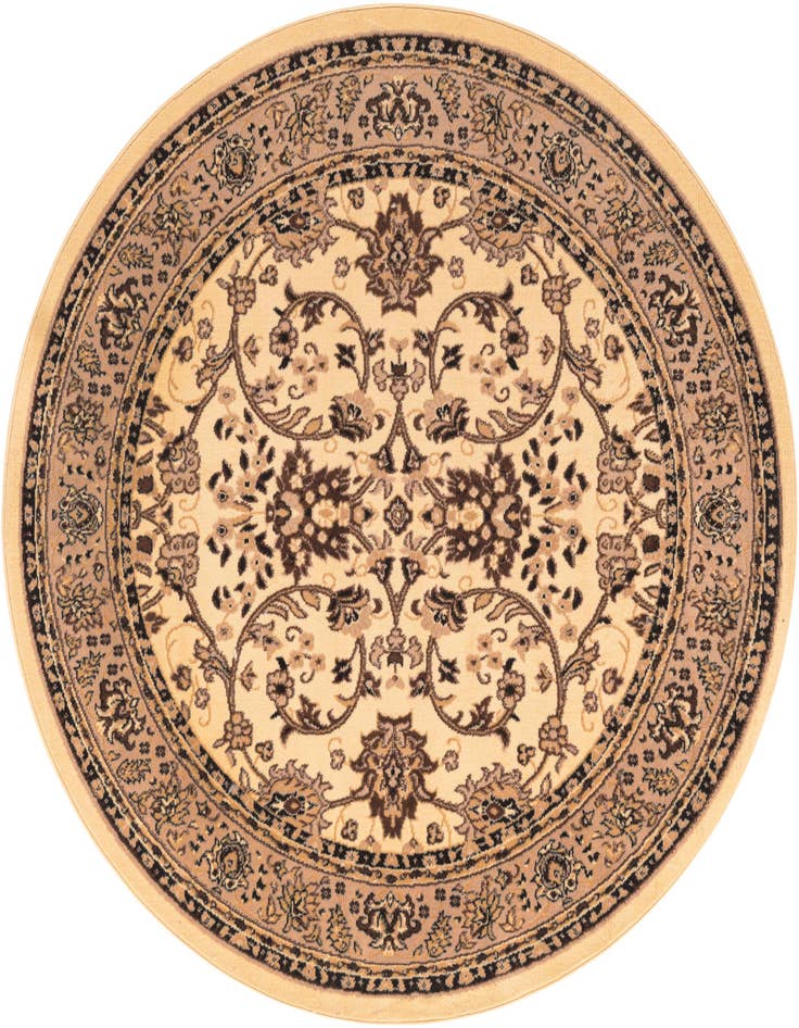 Detail image of 6' x 6' Kashan Design Round Rug