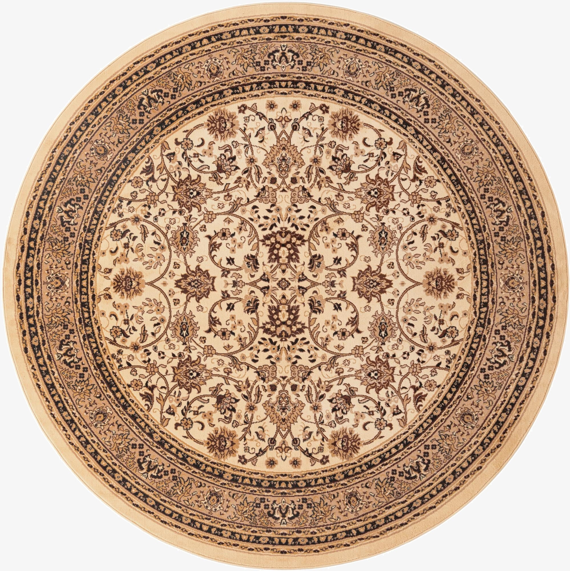 Primary image 10' x 10' Kashan Design Round Rug