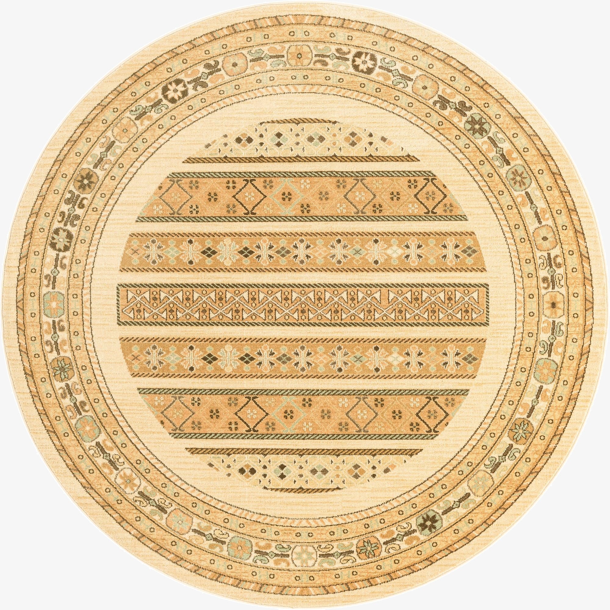 6' x 6' Kashkuli Gabbeh Round Rug