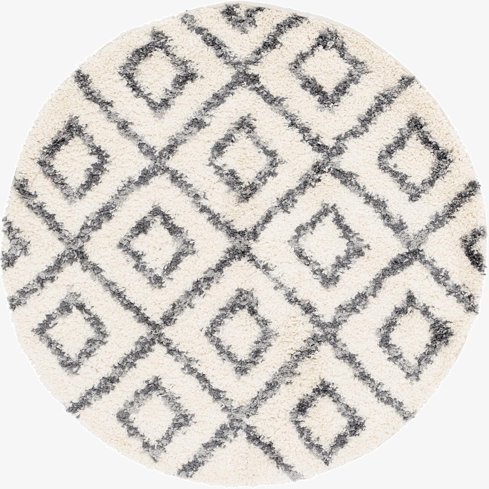 5' x 5' Lagom Shag Round Rug