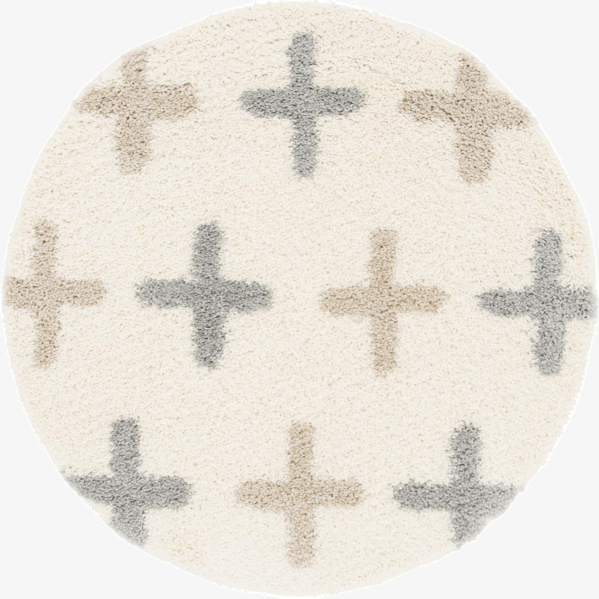 5' x 5' Lagom Shag Round Rug