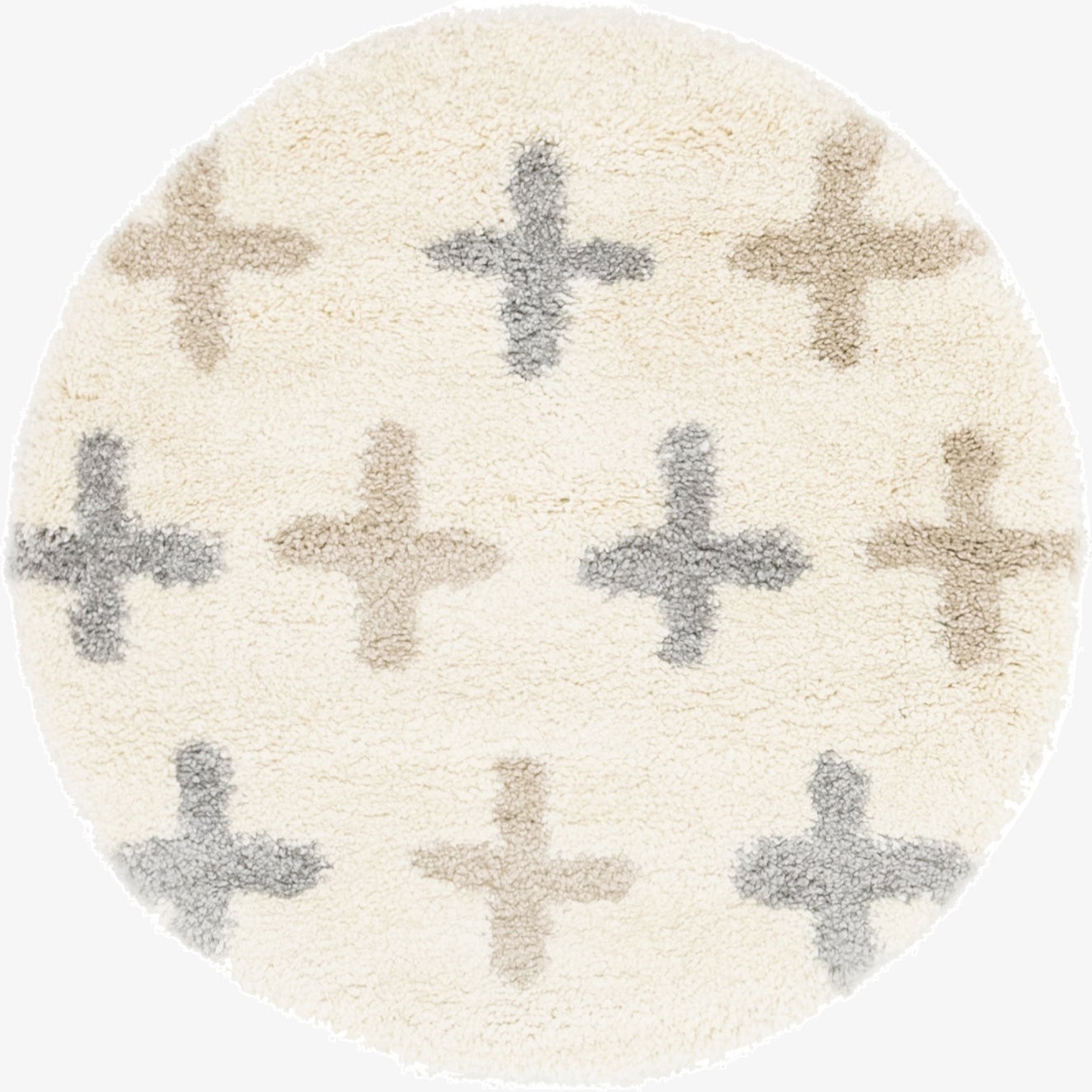 3' 3 x 3' 3 Lagom Shag Round Rug