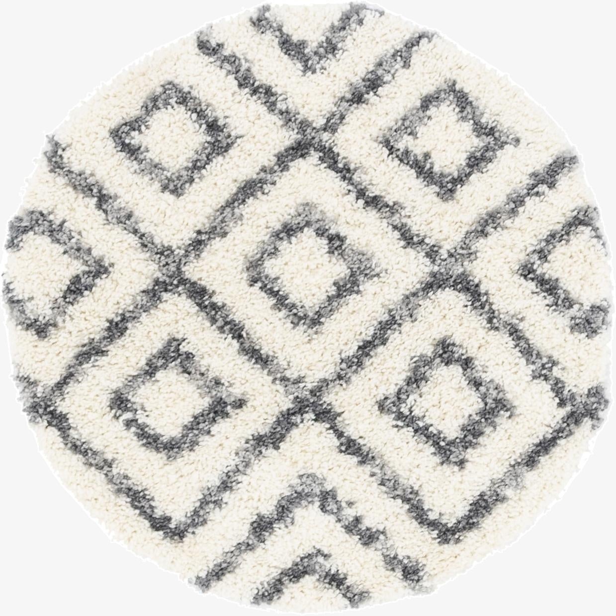 3' 3 x 3' 3 Lagom Shag Round Rug