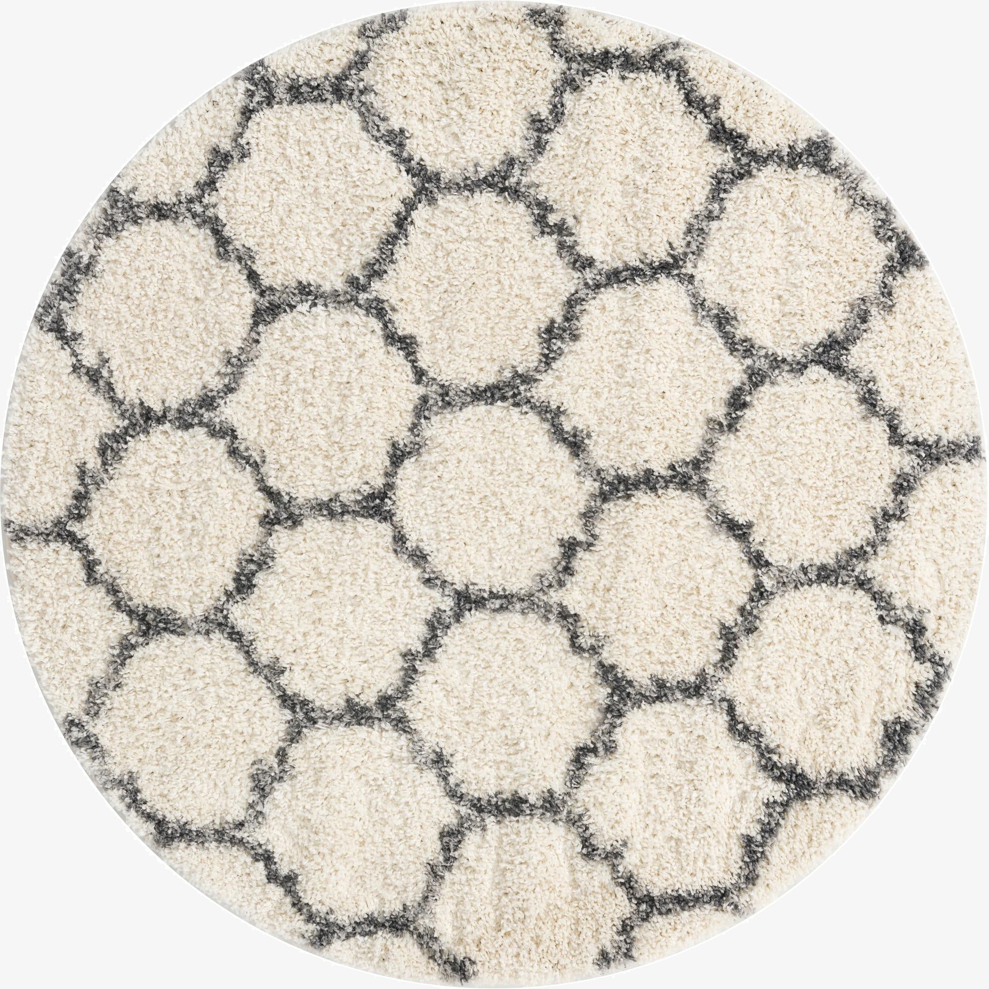 5' x 5' Lagom Shag Round Rug
