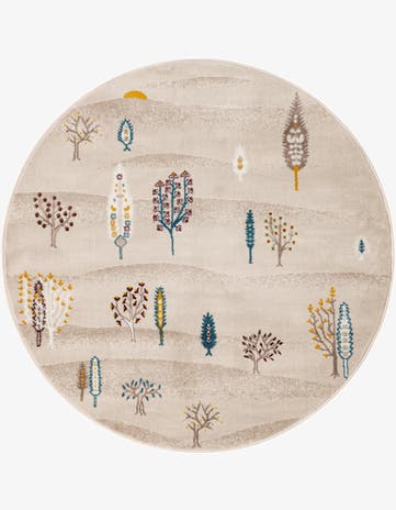Ivory Laguna Round Rug