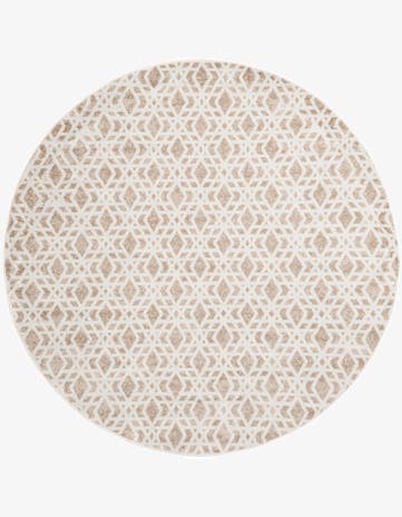 Ivory Laguna Round Rug