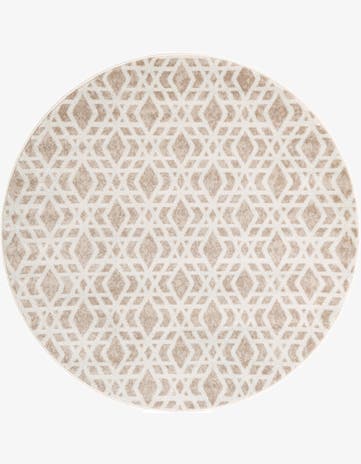 Ivory Laguna Round Rug