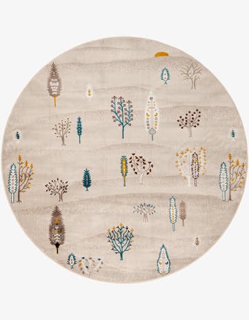 Ivory Laguna Round Rug
