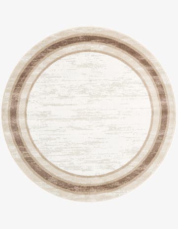 Ivory Laguna Round Rug
