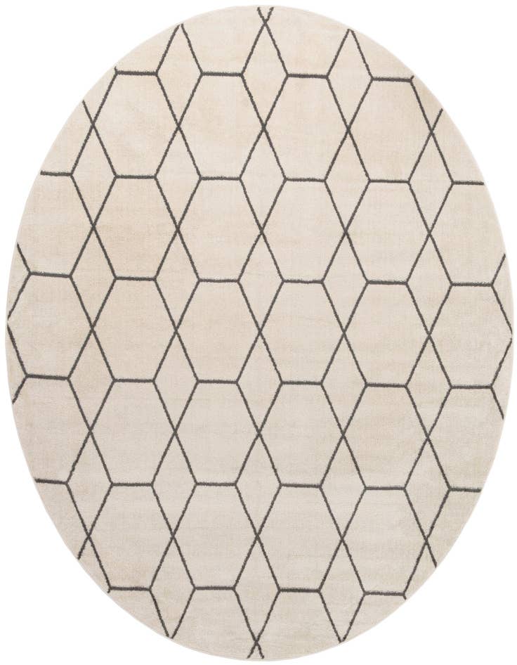 Detail image of 10' x 10' Lattice Frieze Round Rug